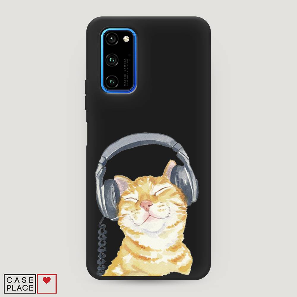

Чехол Awog "Кот меломан" для Honor View 30/View 30 Pro