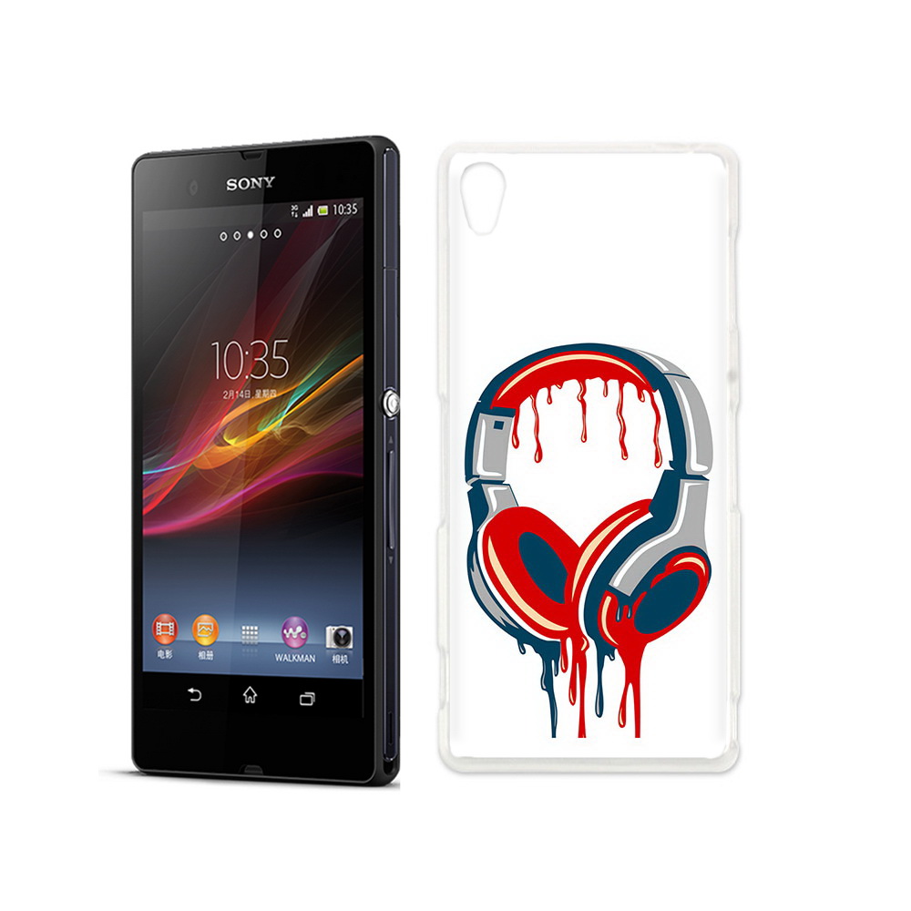 

Чехол MyPads Tocco для Sony Xperia Z не делай громко, Прозрачный, Tocco