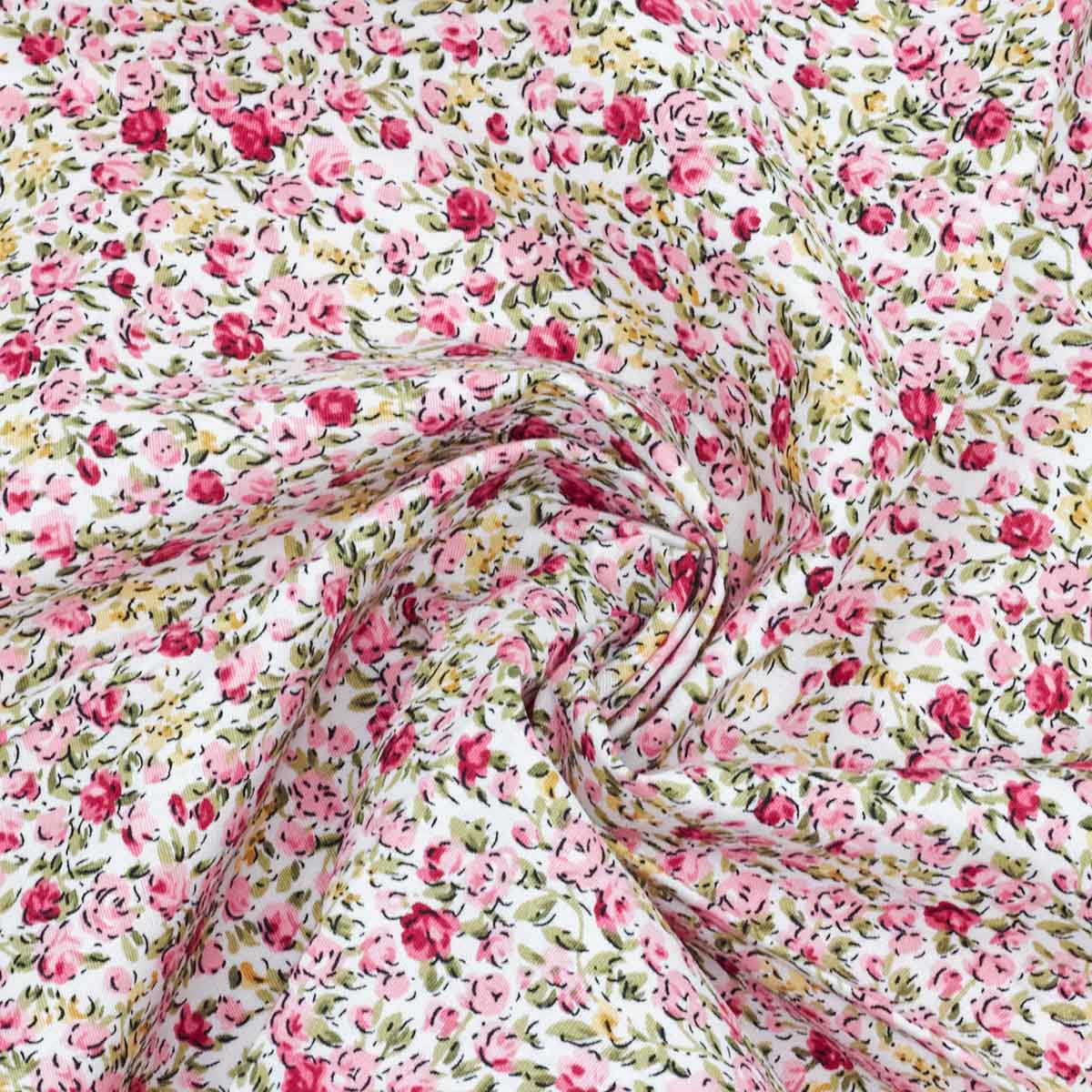 фото 29296 набор для творчества 17 'ткань с лентой' (17*808: 50*50см, 1,5м), белый-розовый sovushka