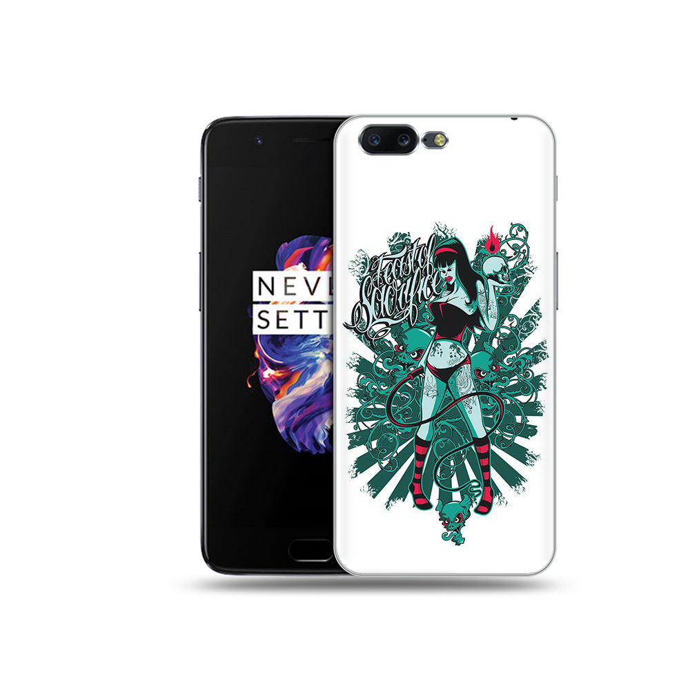 

Чехол MyPads Tocco для OnePlus 5 нарисованная девушка в татуировках, Прозрачный, Tocco