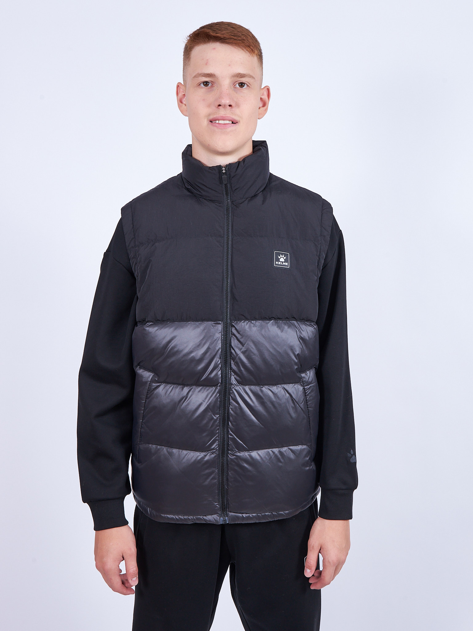 

Утепленный жилет мужской KELME 6147MJ1003-000 черный XL, 6147MJ1003-000