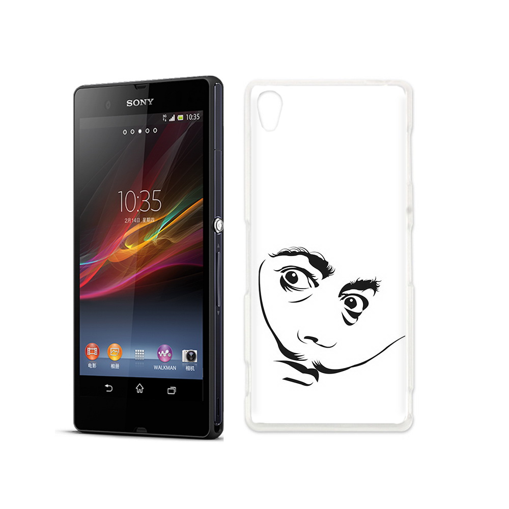

Чехол MyPads Tocco для Sony Xperia Z мужчина с длинными усами, Прозрачный, Tocco