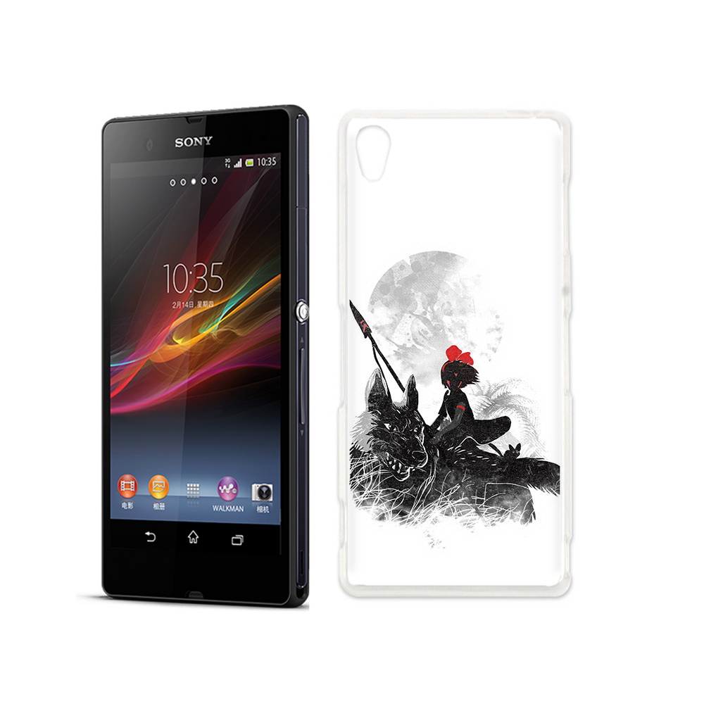 

Чехол MyPads Tocco для Sony Xperia Z мононоке, Прозрачный, Tocco