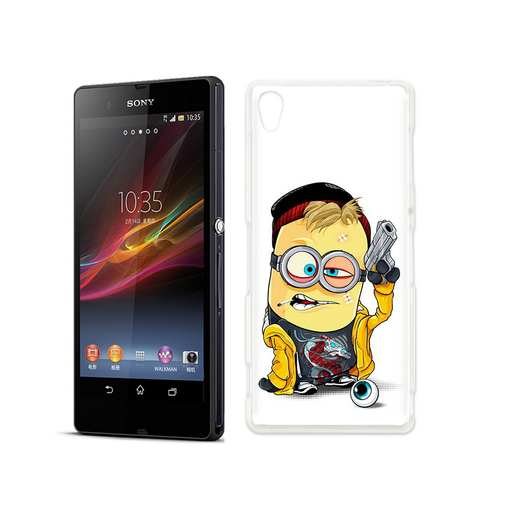 

Чехол MyPads Tocco для Sony Xperia Z миньон бандит, Прозрачный, Tocco