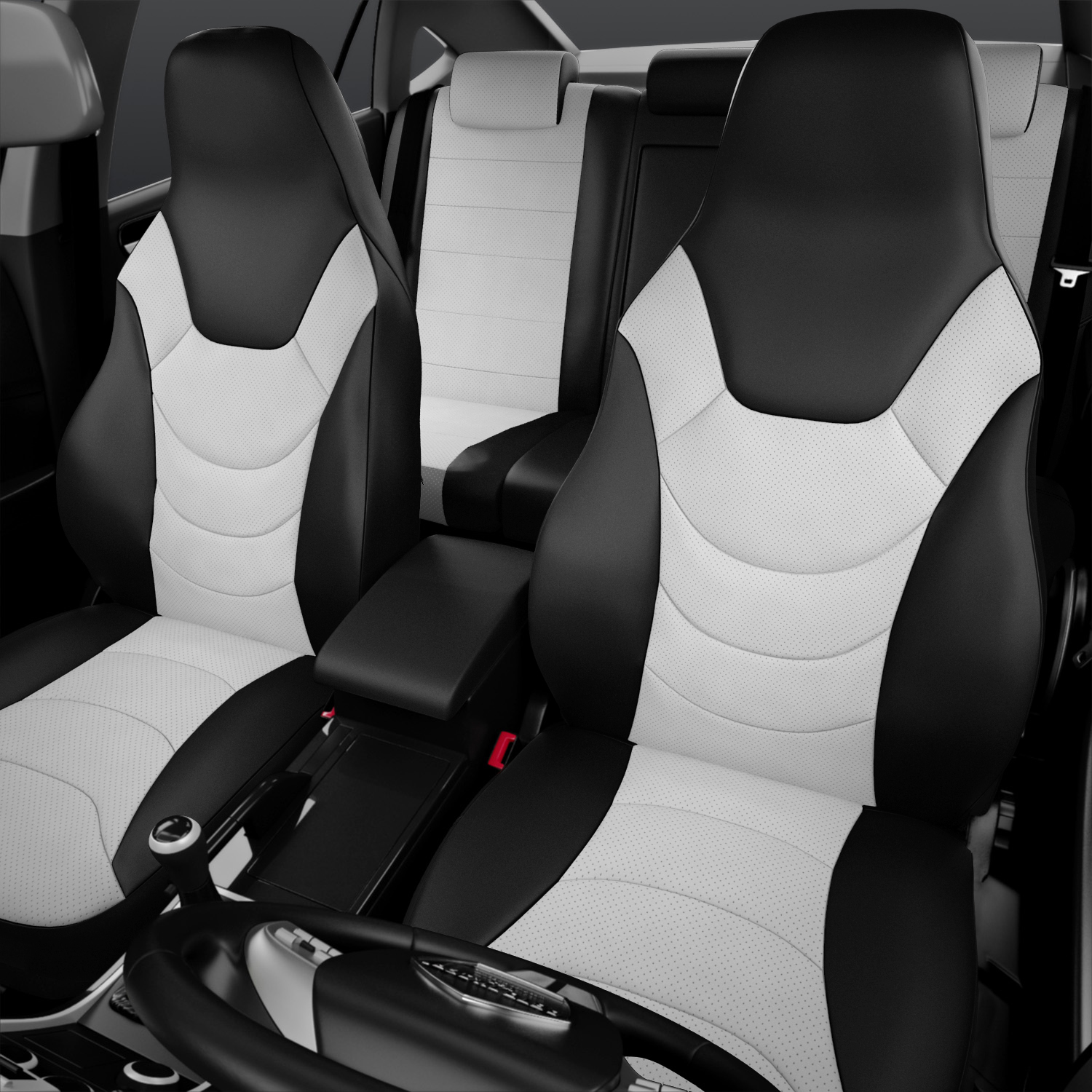 

Чехлы на сиденья AVTOLIDER1 RECARO для Geely MK Cross с 2008-н.в. хэтчбек 5 мест, Белый, UREK31-0305-1437