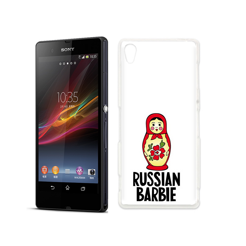 

Чехол MyPads Tocco для Sony Xperia Z матрешка, Прозрачный, Tocco