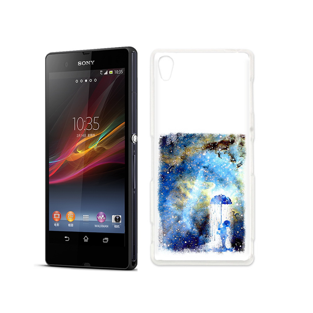 

Чехол MyPads Tocco для Sony Xperia Z мальчик в небе, Прозрачный, Tocco