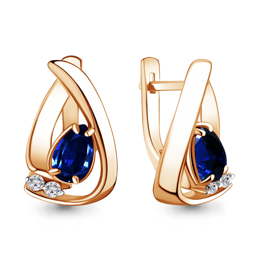 

Серьги из красного золота с бриллиантом Aquamarine Aquamarine 941598Ак_585_кз, 941598Ак_585_кз