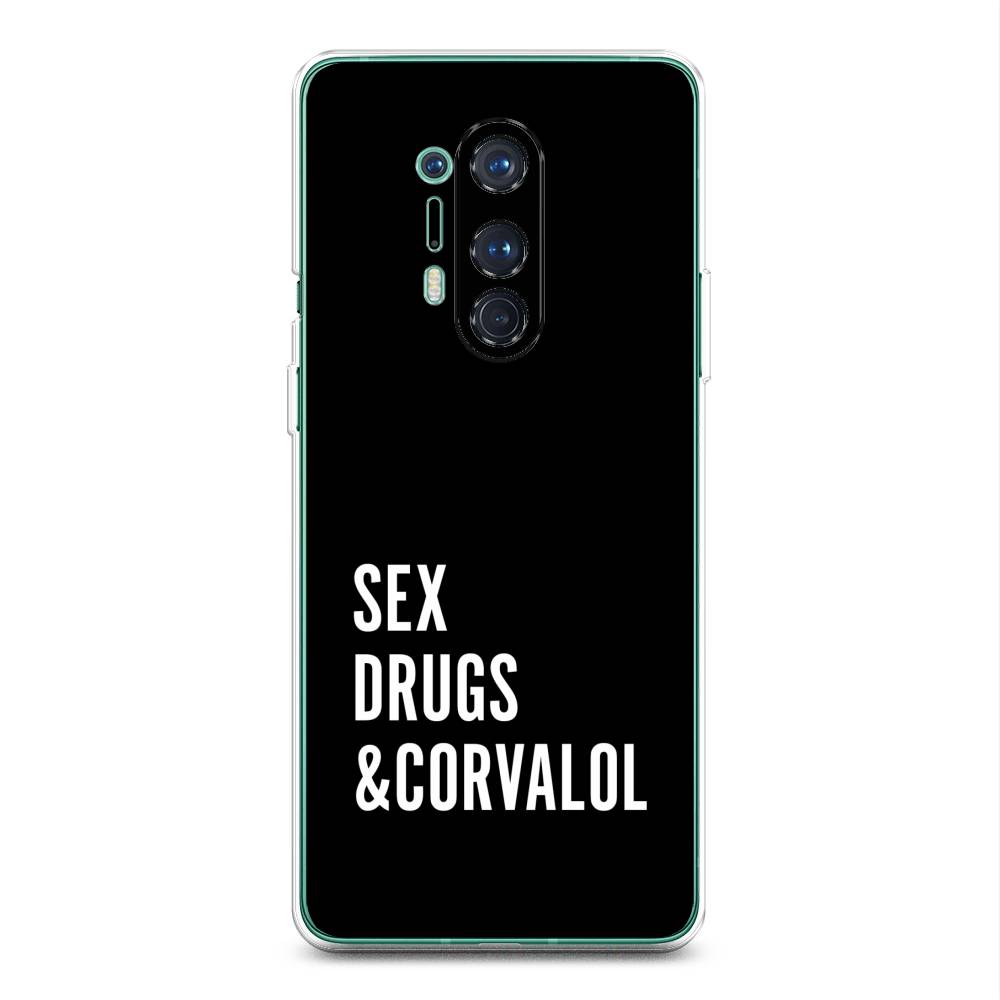 

Чехол на OnePlus 8 Pro "Corvalol", Черный;серый;белый, 151050-6