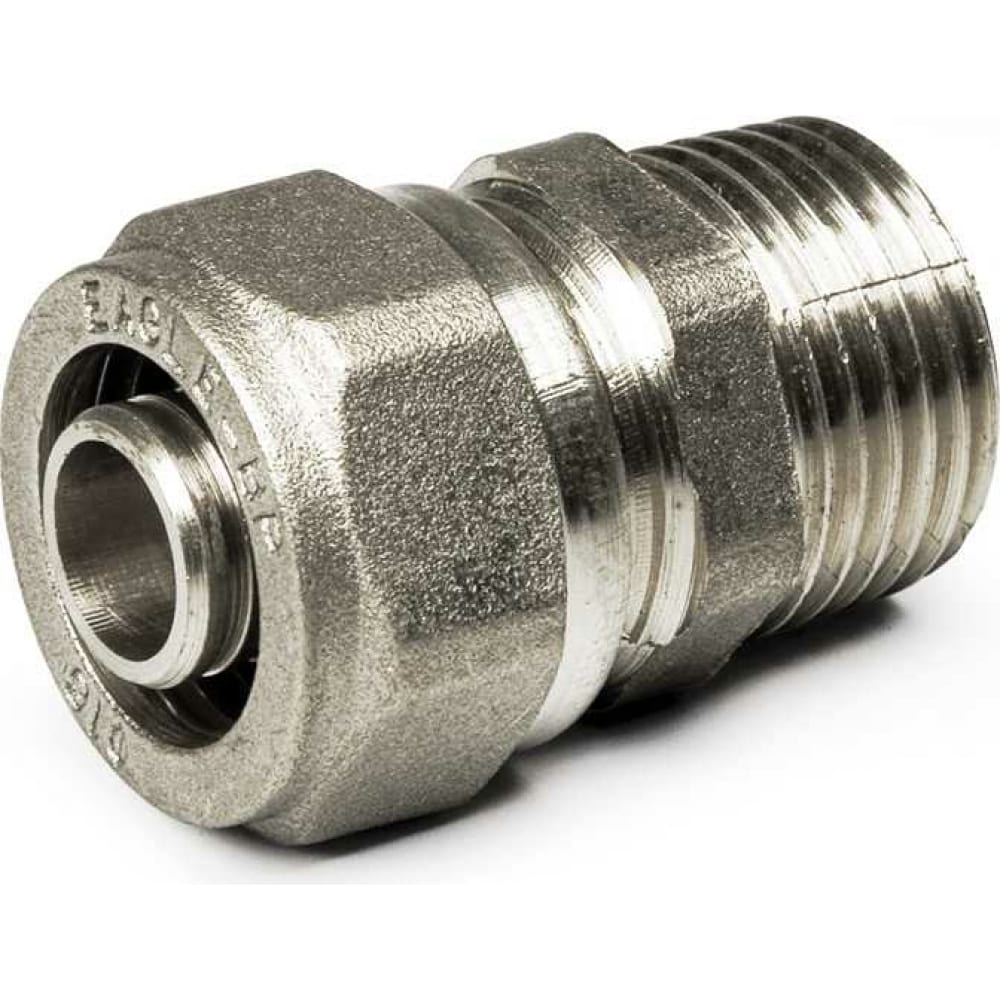 

BYR PEX Соединитель прямой Н.Р. 1/2" х 16 (1.8) для подключения приборов, никель. 1080