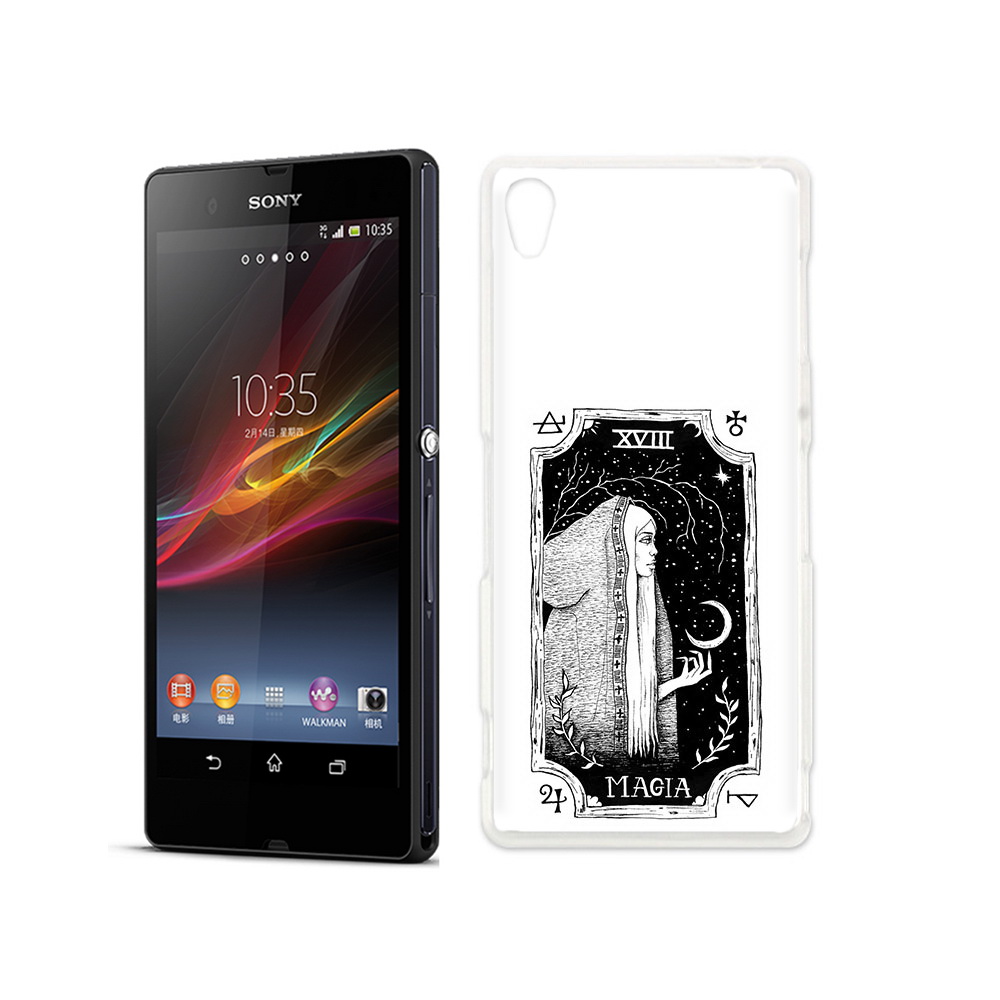 

Чехол MyPads Tocco для Sony Xperia Z лунная магия, Прозрачный, Tocco