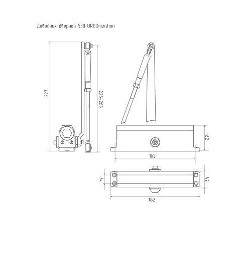 

Доводчик дверной НОРА-М 530 URBOnization, белый, 530 URBOnization