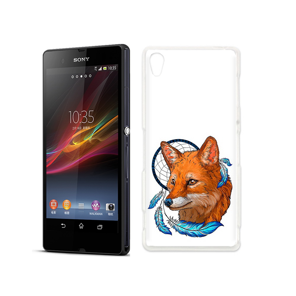 

Чехол MyPads Tocco для Sony Xperia Z лиса и ловец снов, Прозрачный, Tocco