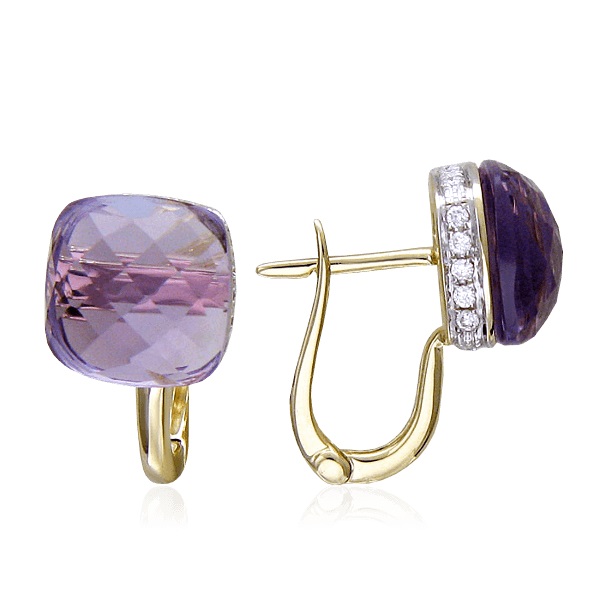 

Серьги из желтого золота с бриллиантом Эстет 95С632714, 95С632714