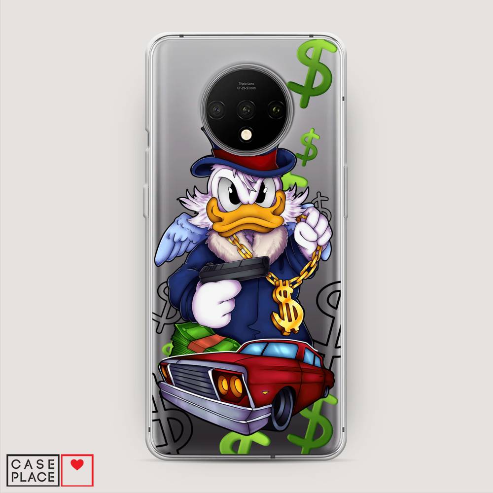 

Чехол на OnePlus 7T "Scrooge McDuck with a Gold Chain", Красный;синий;белый, 150950-6