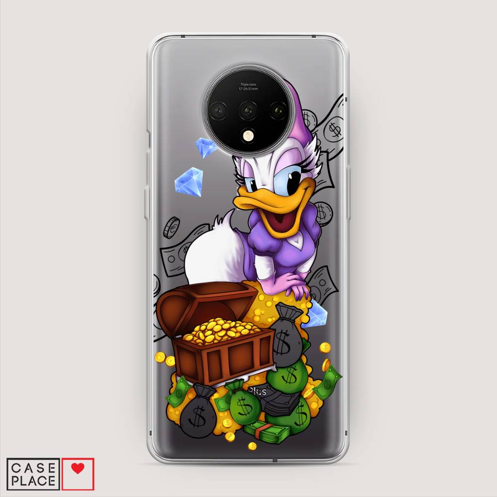

Чехол на OnePlus 7T "Rich Daisy Duck", Коричневый;белый;фиолетовый, 150950-6