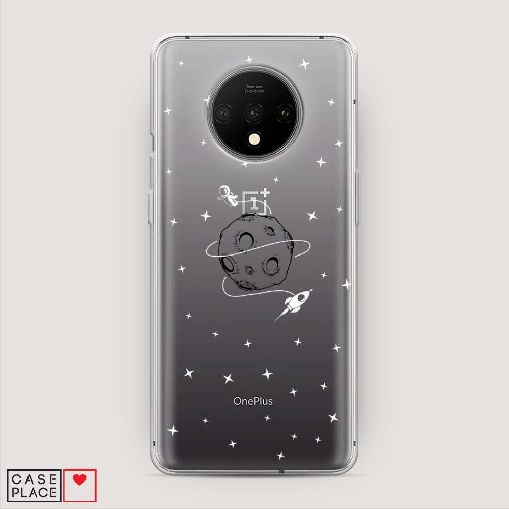 

Чехол на OnePlus 7T "Полет вокруг луны", Белый;серый;черный, 150950-2