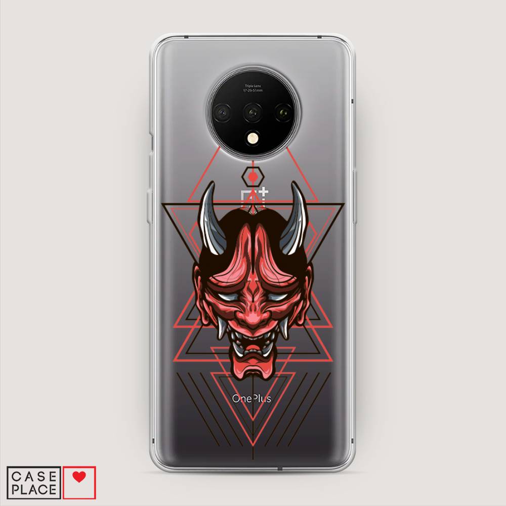 

Чехол на OnePlus 7T "Hanya Oni mask", Серый;красный;черный, 150950-4