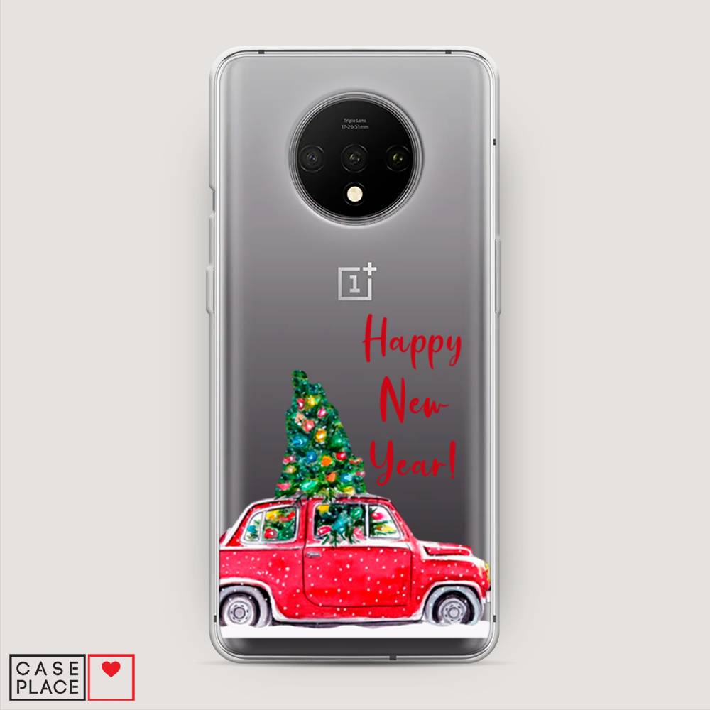 

Чехол на OnePlus 7T "Happy New Year", Красный;зеленый, 150950-5