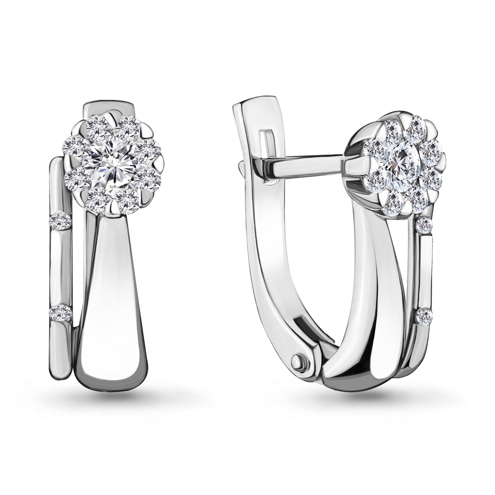 

Серьги из белого золота с бриллиантом Aquamarine Aquamarine 941580_585_бз, 941580_585_бз
