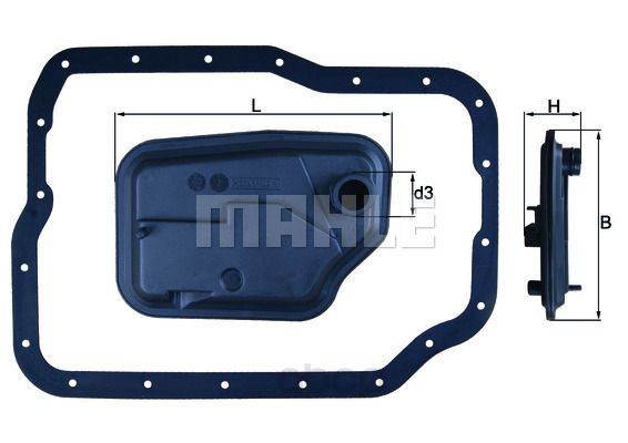 фото Фильтр акпп к-кт mahle/knecht hx149d