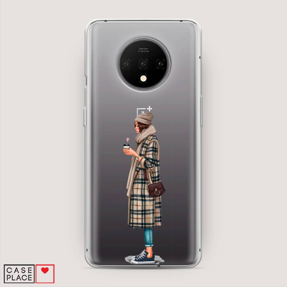 

Чехол на OnePlus 7T "Утренний кофе", Коричневый;бежевый, 150950-6