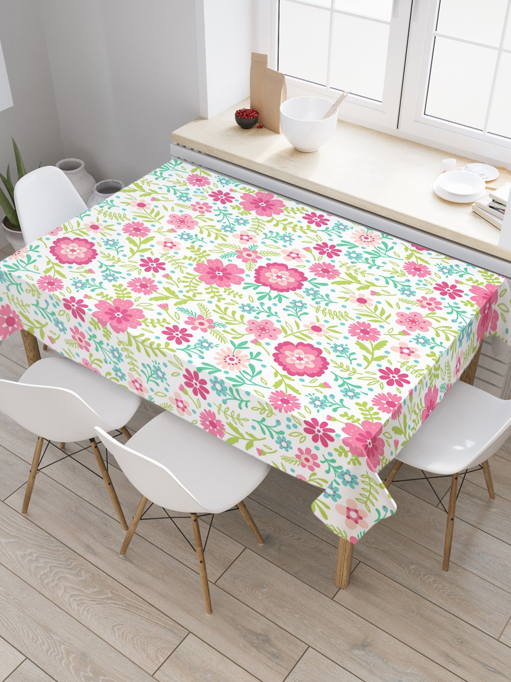 

Скатерть прямоугольная JoyArty "Нежные лепестки" из сатена, 120x145 см, Красный, Нежные лепестки