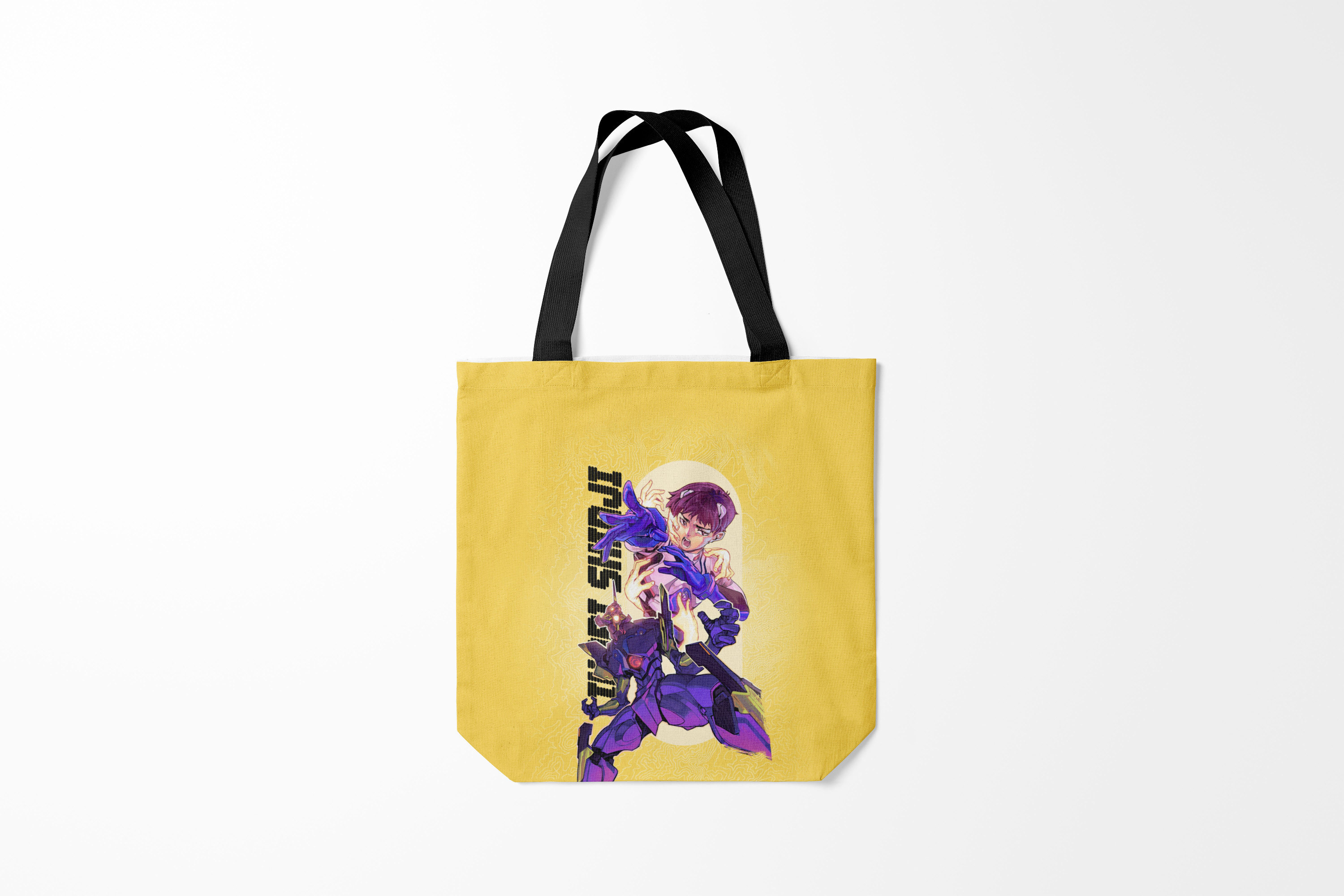 

Сумка шoппер унисекс Burnettie Евангелион Ikari Shinji, желтый, Евангелион Ikari Shinji
