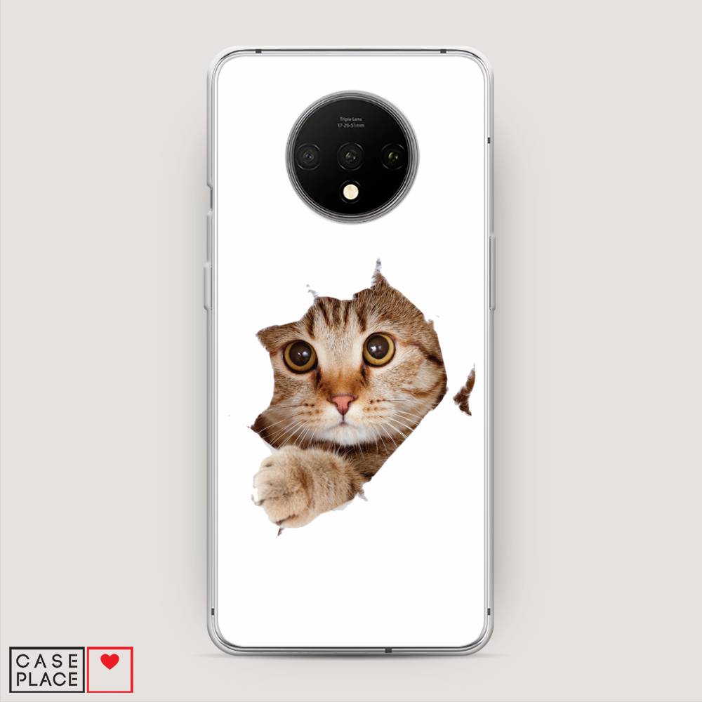 

Чехол на OnePlus 7T "Кот и бумага", Белый;коричневый, 150950-1