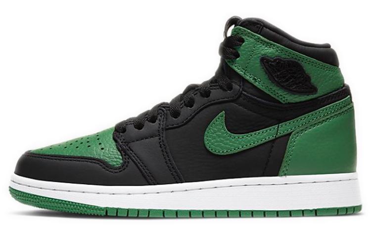 

Кеды унисекс Jordan Air Jordan 1 Retro High OG Pine Green GS разноцветные 39 EU, Разноцветный, Air Jordan 1 Retro High OG Pine Green GS