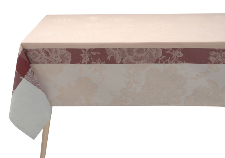 Скатерть, 175х175 см. 100% хлопок, розовая, A LA FRANCAISE Le Jacquard Francais