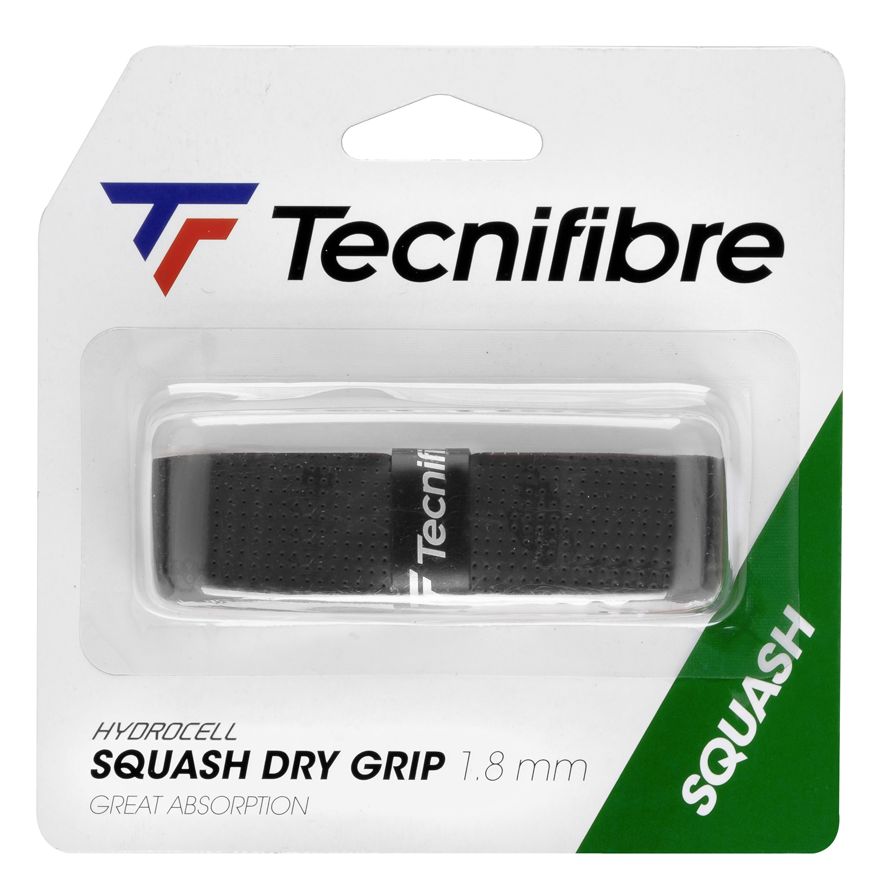 Обмотка для ручки ракетки Tecnifibre Grip Squash Dry x1 51SQGRIPBK, Black