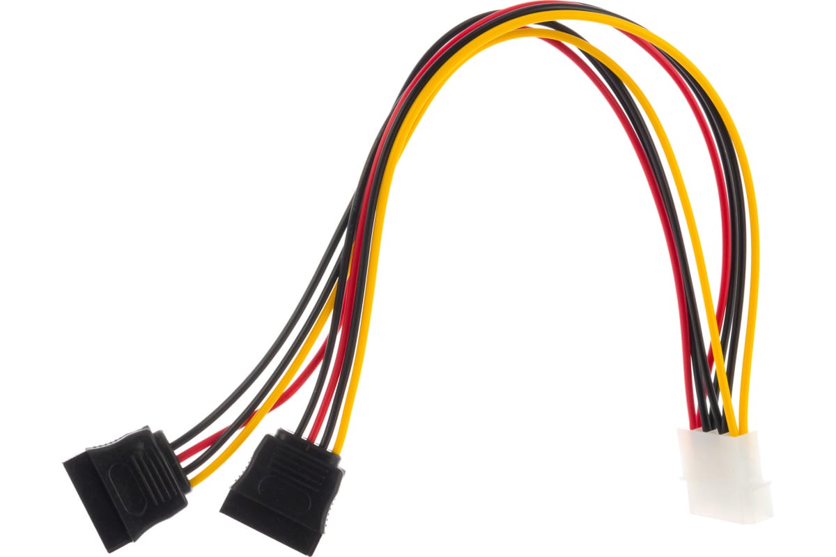 Кабель Cablexpert SATA - 2xMolex вилка-вилка 0.3м (16206453) разноцветный