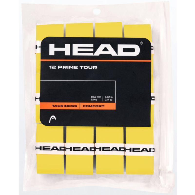 Обмотка для ручки ракетки HEAD Overgrip Prime Tour Pack x12 285631-YW, Yellow