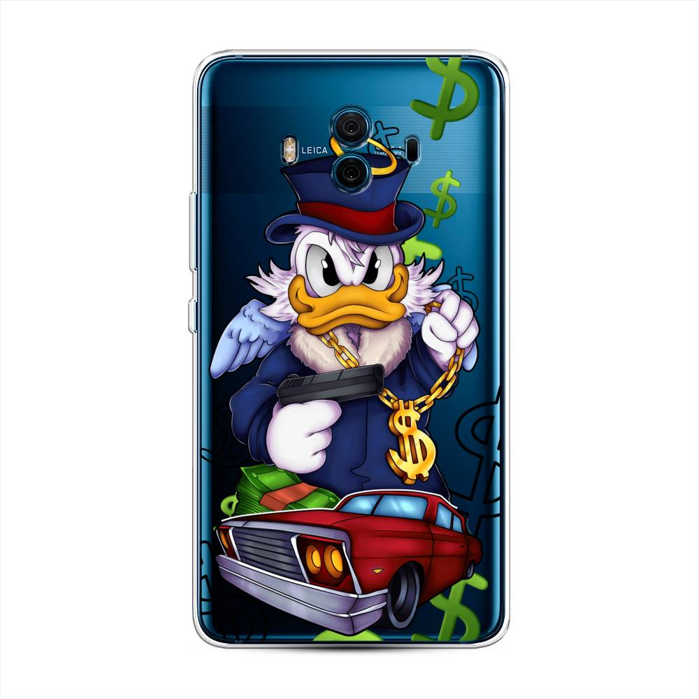 

Чехол на Huawei Mate 10 "Scrooge McDuck with a Gold Chain", Красный;синий;белый, 63350-6