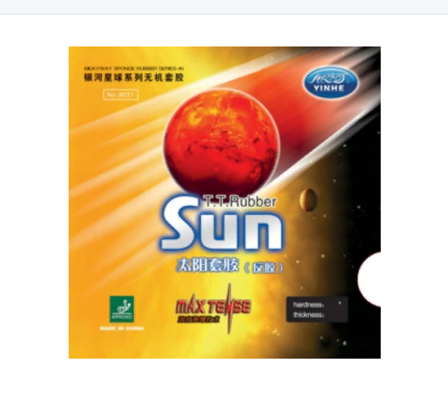 

Накладка для настольного тенниса Yinhe Sun Soft 9031S, Black, 2.2, Sun Soft