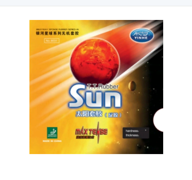 Накладка для настольного тенниса Yinhe Sun Soft 9031S, Black, 2.2