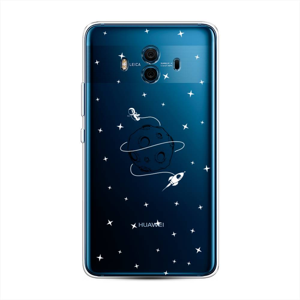 

Чехол на Huawei Mate 10 "Полет вокруг луны", Белый;серый;черный, 63350-2
