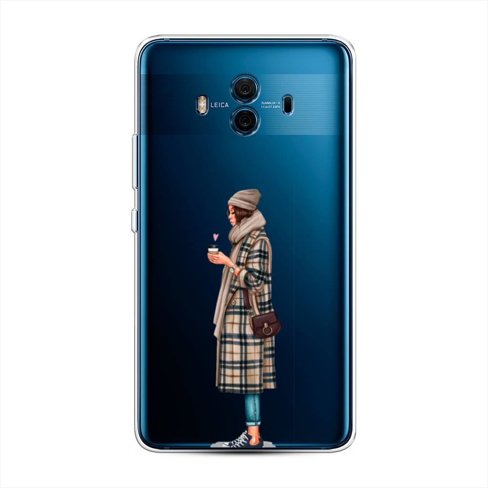 

Чехол на Huawei Mate 10 "Утренний кофе", Коричневый;бежевый, 63350-6