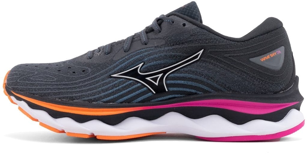 

Кроссовки женские Mizuno Wave Sky 6 W серые 6 UK, Серый, Wave Sky 6 W