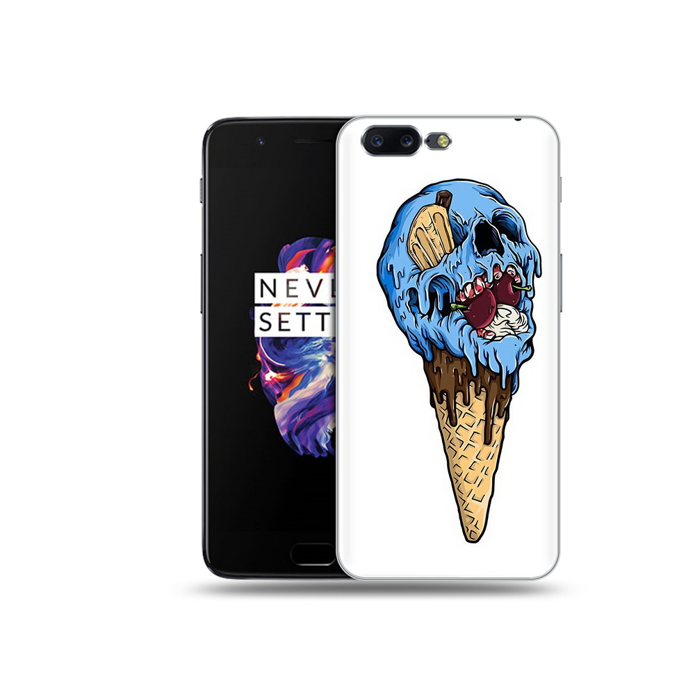 

Чехол MyPads Tocco для OnePlus 5 мороженное череп, Прозрачный, Tocco