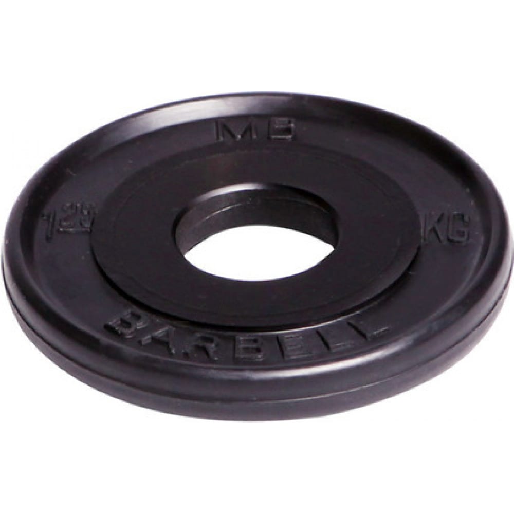 

Barbell Диск олимпийский d 51 мм чёрный 1,25 кг 463
