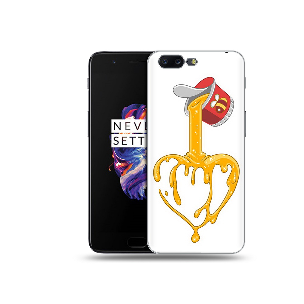 

Чехол MyPads Tocco для OnePlus 5 медовое сердце, Прозрачный, Tocco