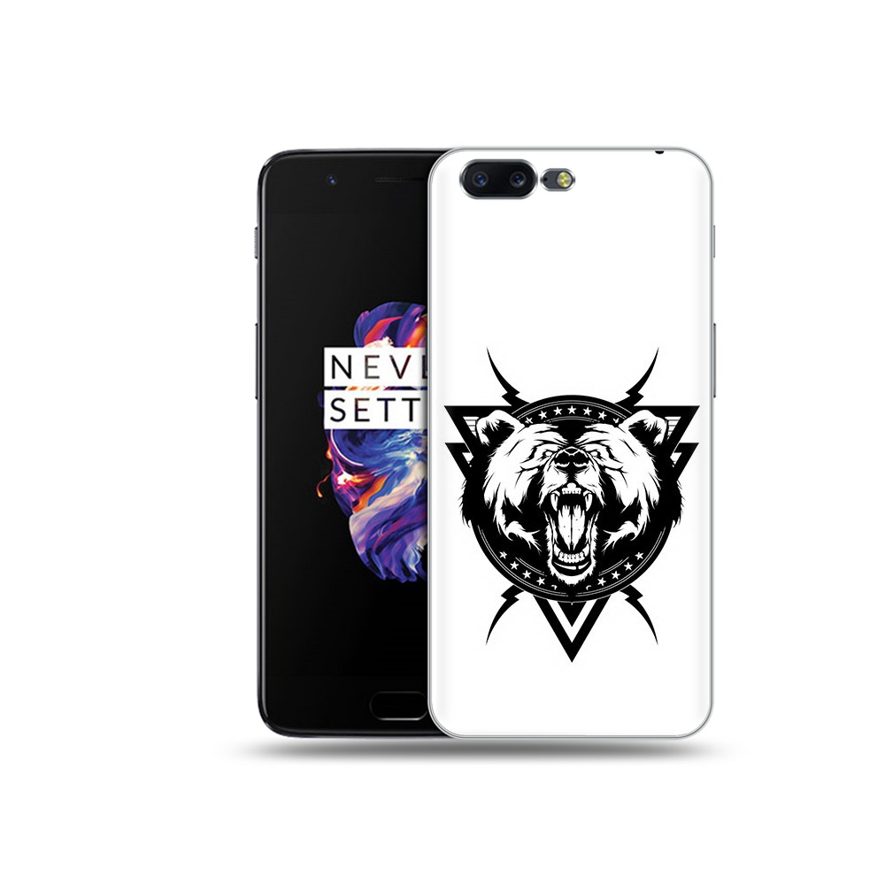 

Чехол MyPads Tocco для OnePlus 5 медведь в треугольнике, Прозрачный, Tocco