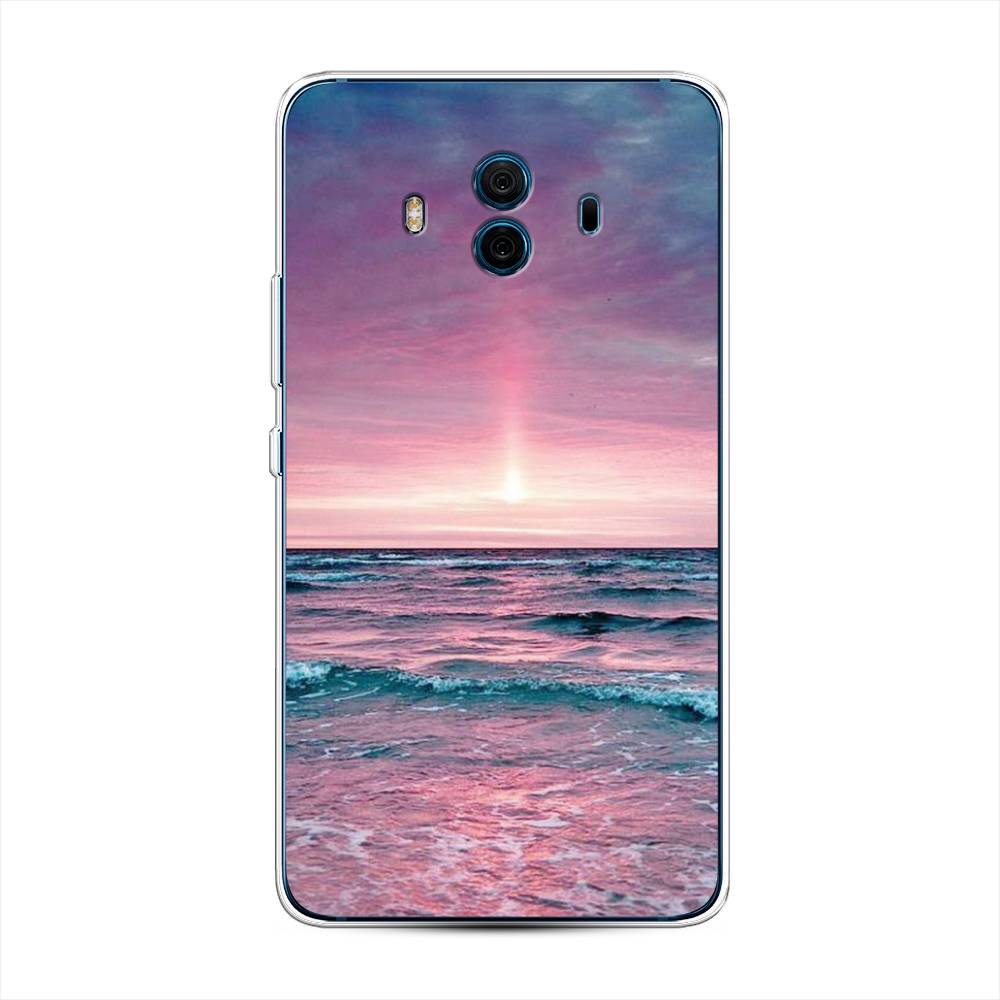 

Чехол на Huawei Mate 10 "Восход 3", Розовый;голубой, 63350-2