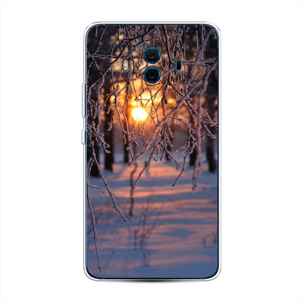 

Чехол на Huawei Mate 10 "Зима 7", Оранжевый;розовый;черный, 63350-2