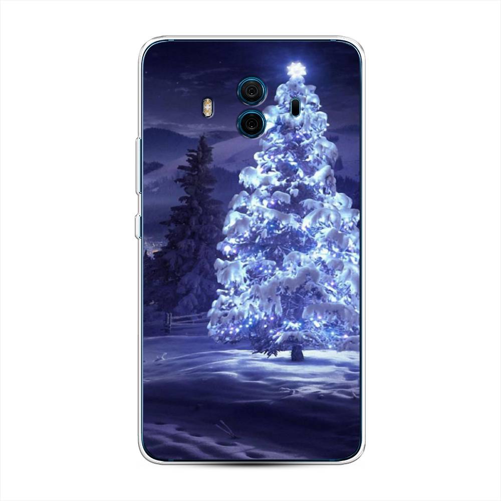 

Чехол на Huawei Mate 10 "Зима 4", Синий;черный;белый, 63350-2