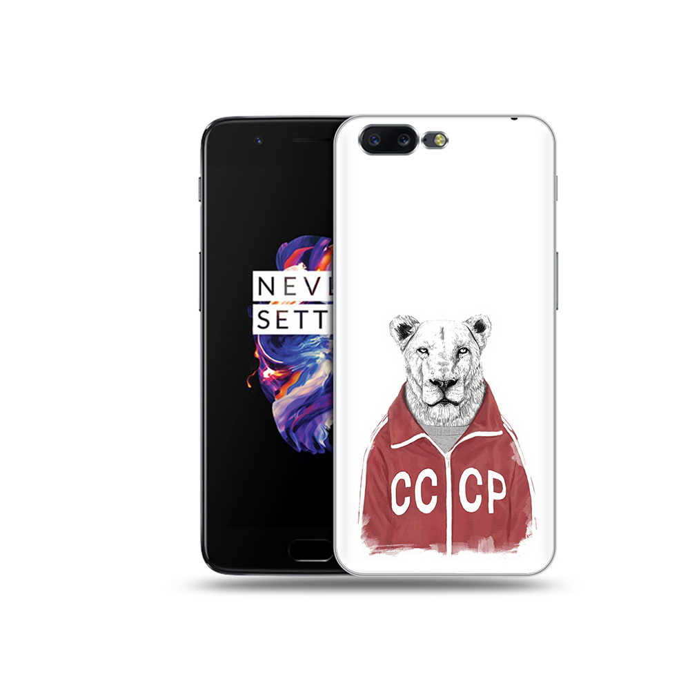 

Чехол MyPads Tocco для OnePlus 5 львица ссср, Прозрачный, Tocco