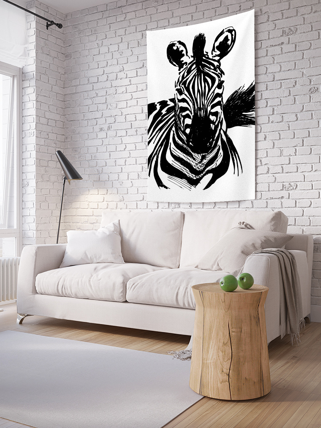 

Вертикальное фотопанно на стену JoyArty Облик зебры 150x200 см, Облик зебры