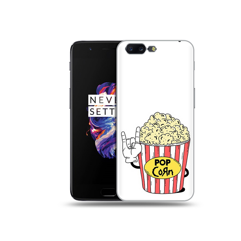 

Чехол MyPads Tocco для OnePlus 5 крутой попкорн, Прозрачный, Tocco